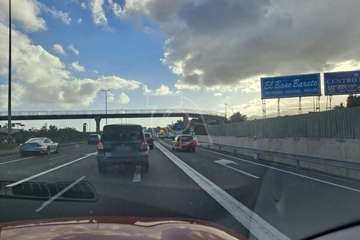 Nueva colisión múltiple en la GC-1, en dirección sur, a la altura de Las Remudas (Telde)/TA.